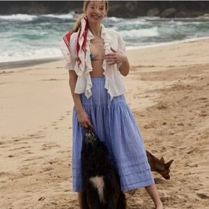 Down Sebastiane Skirt, Deauville Stripe